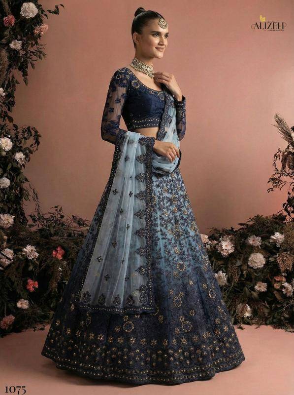 Alizeh Bridal Heritage Colours 1075 Lehenga choli manufacturers in Bangalore